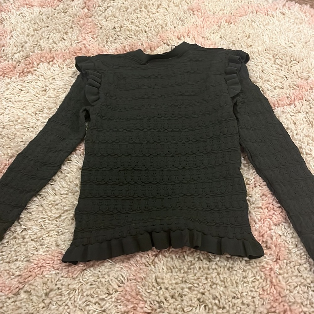 Zara Ruffle Sleeve Sweater - Picture 4 of 4